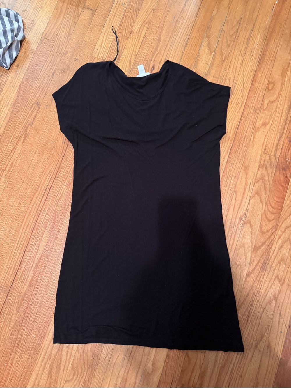 H&M Black Short Sleeve Mini Dress